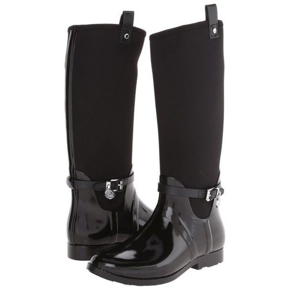 Michael Kors Rain Boots (Black, 8)